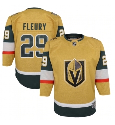 Youth Vegas Golden Knights #29 Marc-Andre Fleury Gold 2020-21 Alternate Premier Player Jersey