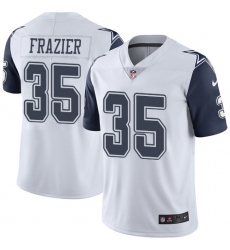 Youth Nike Dallas Cowboys #35 Kavon Frazier Limited White Rush Vapor Untouchable NFL Jersey