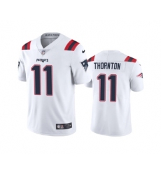 Men's New England Patriots #11 Tyquan Thornton White Vapor Untouchable Limited Stitched Jersey