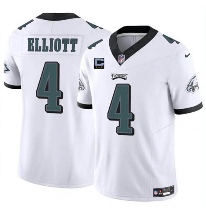 Men's Philadelphia Eagles #4 Jake Elliott White F.U.S.E With 3-Star C Vapor Untouchable Limited Football Stitched Jersey