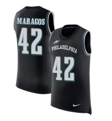 Men's Nike Philadelphia Eagles #42 Chris Maragos Black Rush Player Name & Number Tank Top NFL Jersey