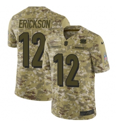 Men's Nike Cincinnati Bengals #12 Alex Erickson Limited Camo 2018 Salute to Service NFL Jersey