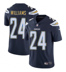 Men's Nike Los Angeles Chargers #24 Trevor Williams Navy Blue Team Color Vapor Untouchable Limited Player NFL Jersey