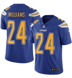 Youth Nike Los Angeles Chargers #24 Trevor Williams Limited Electric Blue Rush Vapor Untouchable NFL Jersey