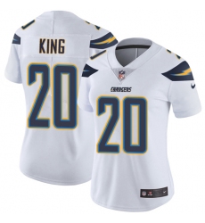 Women's Nike Los Angeles Chargers #20 Desmond King White Vapor Untouchable Elite Player NFL Jersey