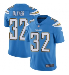 Men's Nike Los Angeles Chargers #32 Branden Oliver Electric Blue Alternate Vapor Untouchable Limited Player NFL Jersey