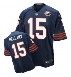 Men's Nike Chicago Bears #15 Josh Bellamy Elite Navy Blue Throwback NFL Jersey
