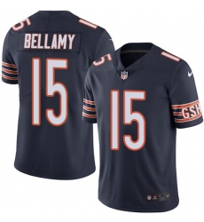 Men's Nike Chicago Bears #15 Josh Bellamy Navy Blue Team Color Vapor Untouchable Limited Player NFL Jersey