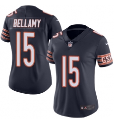 Women's Nike Chicago Bears #15 Josh Bellamy Navy Blue Team Color Vapor Untouchable Limited Player NFL Jersey