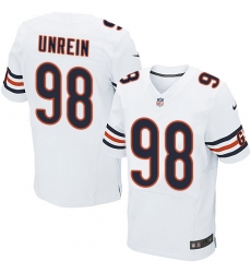 Men's Nike Chicago Bears #98 Mitch Unrein Elite White NFL Jersey