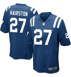 Men's Nike Indianapolis Colts #27 Nate Hairston Game Royal Blue Team Color NFL Jersey