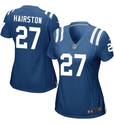 Women's Nike Indianapolis Colts #27 Nate Hairston Game Royal Blue Team Color NFL Jersey