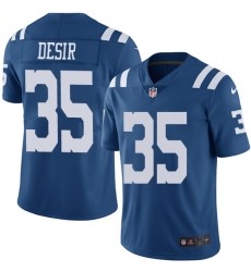 Youth Nike Indianapolis Colts #35 Pierre Desir Limited Royal Blue Rush Vapor Untouchable NFL Jersey