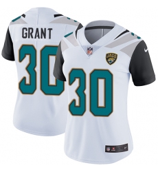 Women's Nike Jacksonville Jaguars #30 Corey Grant White Vapor Untouchable Elite Player NFL Jersey
