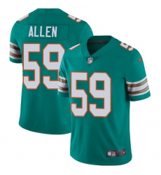 Men's Nike Miami Dolphins #59 Chase Allen Aqua Green Alternate Vapor Untouchable Limited Player NFL Jersey