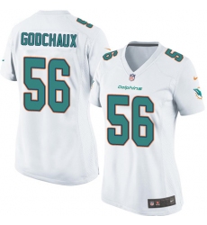 Women's Nike Miami Dolphins #56 Davon Godchaux Game White NFL Jersey