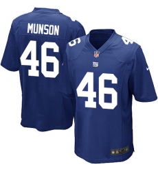 Men's Nike New York Giants #46 Calvin Munson Game Royal Blue Team Color NFL Jersey
