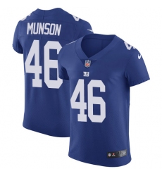 Men's Nike New York Giants #46 Calvin Munson Royal Blue Team Color Vapor Untouchable Elite Player NFL Jersey