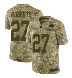 Men's Nike New York Jets #27 Darryl Roberts Limited Camo 2018 Salute to Service NFL Jersey