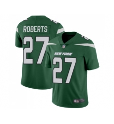 Youth New York Jets #27 Darryl Roberts Green Team Color Vapor Untouchable Limited Player Football Jersey