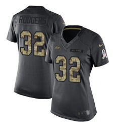 Women's Nike Tampa Bay Buccaneers #32 Jacquizz Rodgers Limited Black 2016 Salute to Service NFL Jersey