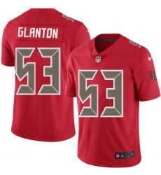 Men's Nike Tampa Bay Buccaneers #53 Adarius Glanton Limited Red Rush Vapor Untouchable NFL Jersey
