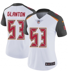 Women's Nike Tampa Bay Buccaneers #53 Adarius Glanton White Vapor Untouchable Limited Player NFL Jersey