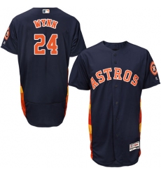 Men's Majestic Houston Astros #24 Jimmy Wynn Navy Blue Flexbase Authentic Collection MLB Jersey