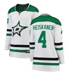 Women's Dallas Stars #4 Miro Heiskanen Authentic White Away Fanatics Branded Breakaway NHL Jersey