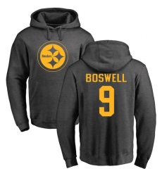 NFL Nike Pittsburgh Steelers #9 Chris Boswell Ash One Color Pullover Hoodie