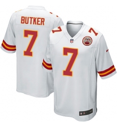 Men's Nike Kansas City Chiefs #7 Harrison Butker Game White NFL Jersey