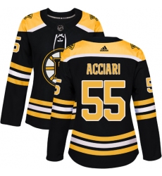 Women's Adidas Boston Bruins #55 Noel Acciari Authentic Black Home NHL Jersey