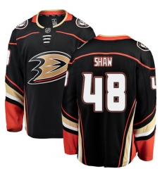 Men's Anaheim Ducks #48 Logan Shaw Fanatics Branded Black Home Breakaway NHL Jersey