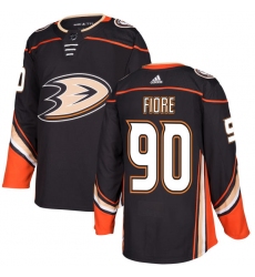 Men's Adidas Anaheim Ducks #90 Giovanni Fiore Authentic Black Home NHL Jersey