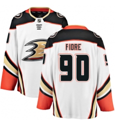 Youth Anaheim Ducks #90 Giovanni Fiore Fanatics Branded White Away Breakaway NHL Jersey