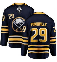 Youth Buffalo Sabres #29 Jason Pominville Fanatics Branded Navy Blue Home Breakaway NHL Jersey
