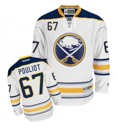 Youth Reebok Buffalo Sabres #67 Benoit Pouliot Authentic White Away NHL Jersey