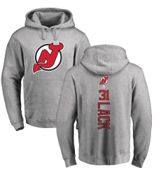 NHL Adidas New Jersey Devils #31 Eddie Lack Ash Backer Pullover Hoodie