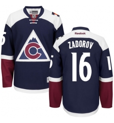Youth Reebok Colorado Avalanche #16 Nikita Zadorov Premier Blue Third NHL Jersey