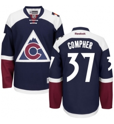 Youth Reebok Colorado Avalanche #37 J.T. Compher Premier Blue Third NHL Jersey