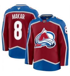 Men's Colorado Avalanche #8 Cale Makar Burgundy 2024-25 Home Stitched Jersey