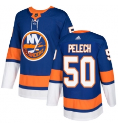 Youth Adidas New York Islanders #50 Adam Pelech Premier Royal Blue Home NHL Jersey