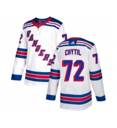 Men's New York Rangers #72 Filip Chytil White Stitched Adidas Jersey