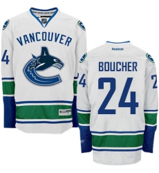 Women's Reebok Vancouver Canucks #24 Reid Boucher Authentic White Away NHL Jersey