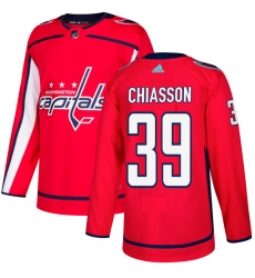 Youth Adidas Washington Capitals #39 Alex Chiasson Premier Red Home NHL Jersey