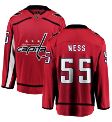 Youth Washington Capitals #55 Aaron Ness Fanatics Branded Red Home Breakaway NHL Jersey