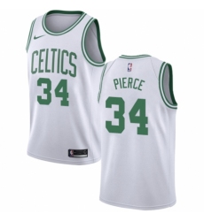 Men's Nike Boston Celtics #34 Paul Pierce Authentic White NBA Jersey - Association Edition