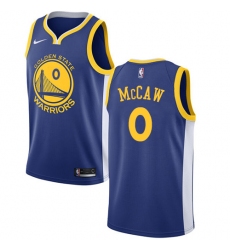 Men's Nike Golden State Warriors #0 Patrick McCaw Swingman Royal Blue Road NBA Jersey - Icon Edition