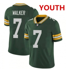 Youth Green Bay Packers #7 Quay Walker Green Vapor Untouchable Limited Stitched Football Jersey