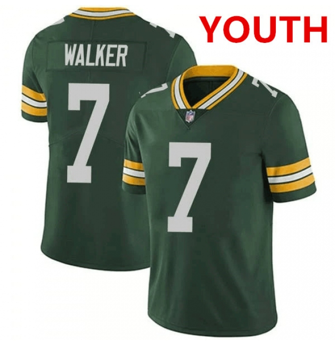 Youth Green Bay Packers #7 Quay Walker Green Vapor Untouchable Limited Stitched Football Jersey